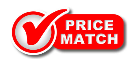 we wont be beaten on price match promise logo